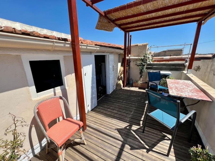 Une Ambiance Boheme Sur Les Toits De Sainte-Anne Montpellier Exteriör bild